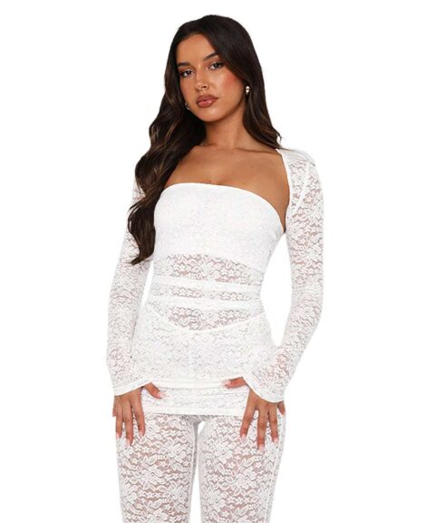 Party Dresses | Long Pant Three Piece White Suit