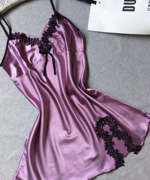Sleepwear | Satin Night Dress Puple/B