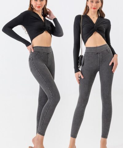 Tight Pants | High Waist Long Pants - Gorgeous Feather