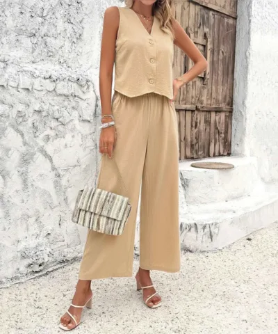 Wide Leg Pants | Fashion Sailor Pant Suit