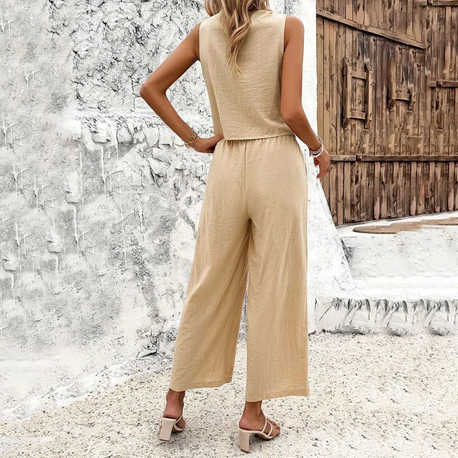 images Wide Leg Pants | Fashion Sailor Pant Suit - Gorgeous Feather