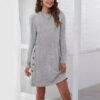 Winter Dress Casual Loose Fit Long - sleeved Dress - Gorgeous Feather