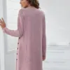 Winter Dress Casual Loose Fit Long - sleeved Dress - Gorgeous Feather