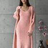 winterdressknittedlongsleevedresscardigansetgorgeousfeather646820 Winter Dress Knitted Long Sleeve Dress Cardigan Set Gorgeous Feather