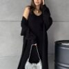 winterdressknittedlongsleevedresscardigansetgorgeousfeather809576 Winter Dress Knitted Long Sleeve Dress Cardigan Set Gorgeous Feather