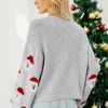 Winter Tops Christmas Cartoon Santa Knit Sweater - Gorgeous Feather