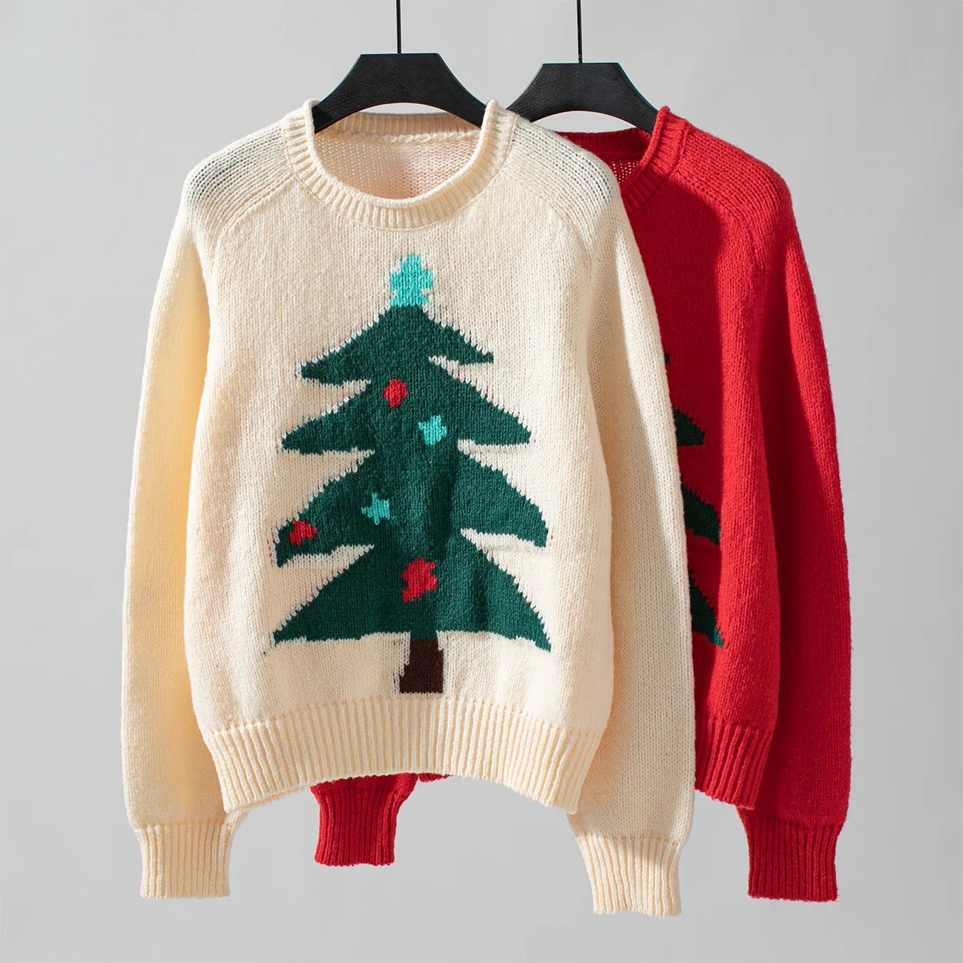 Winter Tops Christmas Tree Pullover Sweater - Gorgeous Feather