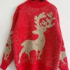 Winter Tops Snowflake Elk Funny Christmas Sweater - Gorgeous Feather