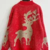 Winter Tops Snowflake Elk Funny Christmas Sweater - Gorgeous Feather
