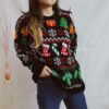 images Winter Tops Stylish Loose Funny Christmas Sweaters - Gorgeous Feather