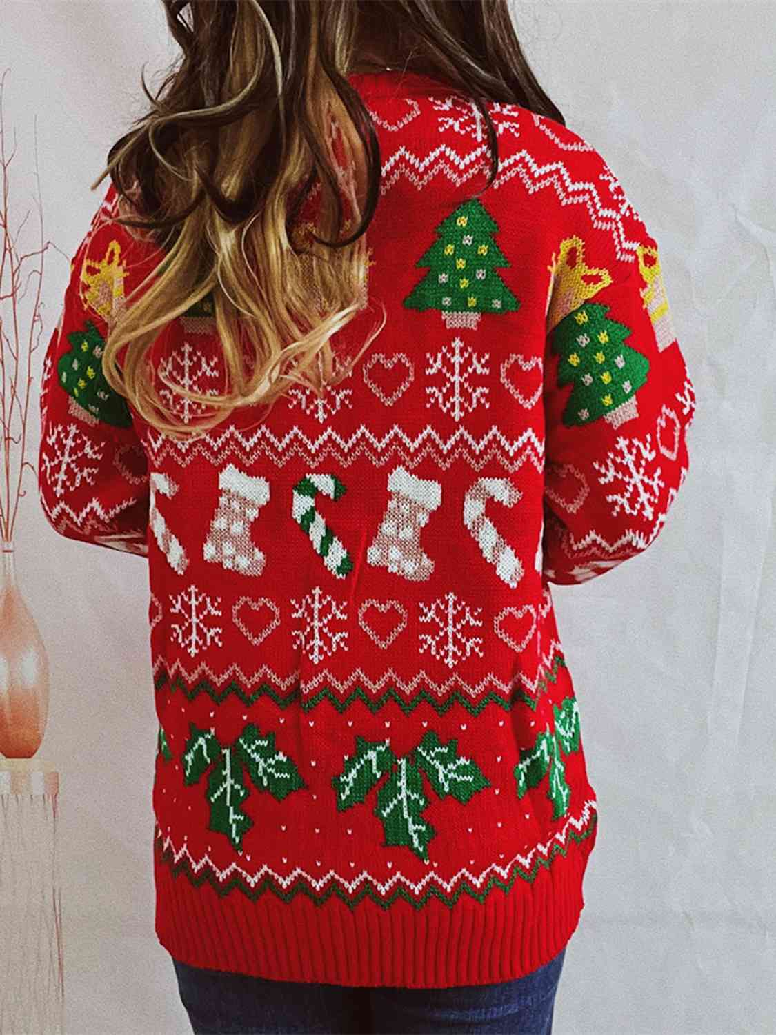 images Winter Tops Stylish Loose Funny Christmas Sweaters - Gorgeous Feather