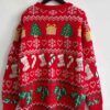 images Winter Tops Stylish Loose Funny Christmas Sweaters - Gorgeous Feather