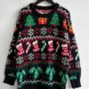 images Winter Tops Stylish Loose Funny Christmas Sweaters - Gorgeous Feather