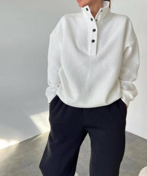 Button-Neck Lounge Set