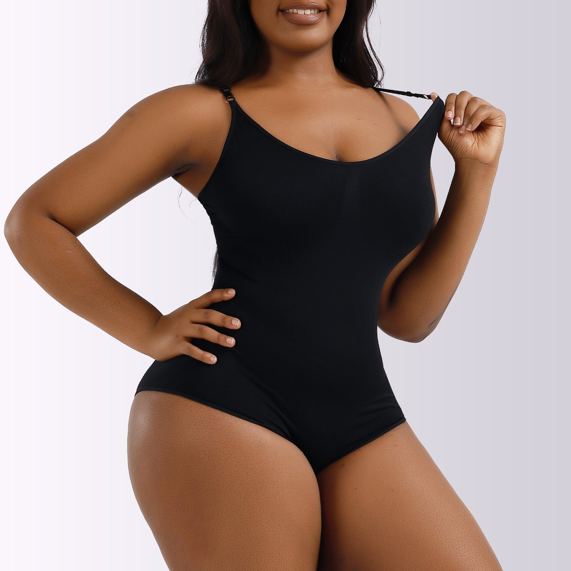 Scoop Neck Shapewear Bodysuit Gorgeous Feather Seamless Slimming Shapewear For Women Waist Trainer Butt Lifter Underwear Body Shaper - Gorgeous Feather