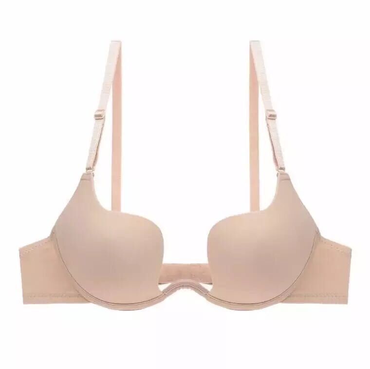 Deep Plunge Bra Gorgeous Feather Women's Wedding Lingerie Evening Push Up Invisible Bra - Gorgeous Feather