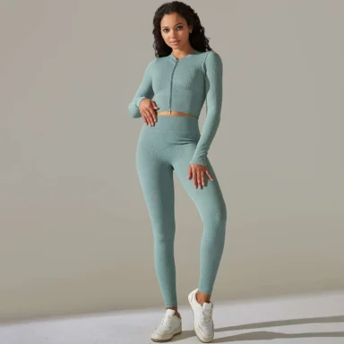 Legging | Seamless Legging and Zipper Top