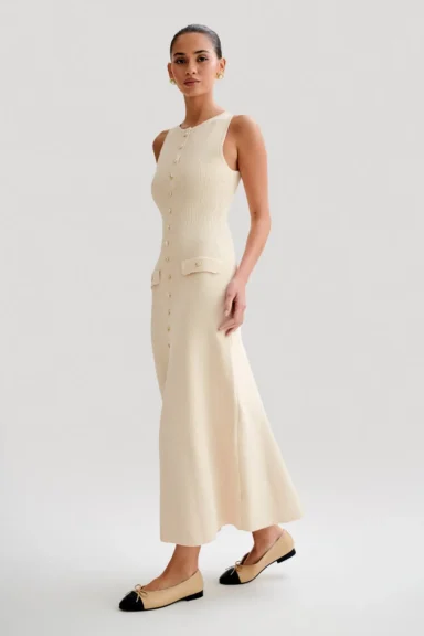 Sleeveless Knitted Maxi Dress