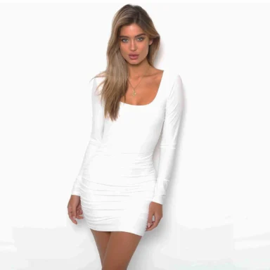 Mini Dress | Hip Dress Backpak White - Gorgeous Feather