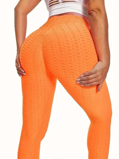 Leggings | Anti Cellulite Honeycomb Orange - Gorgeous Feather