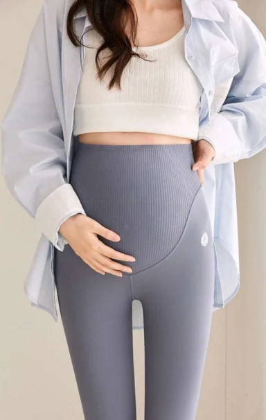 Maternity Dresses | Leggings Grayish Blue - Gorgeous Feather